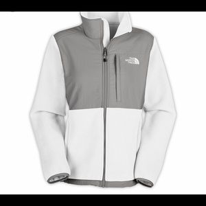 White North Face zip up